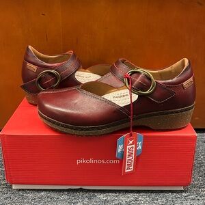 Pikolinos Granada WOW-4837 Arcilla Mary Jane Shoe, Size 38, NWT